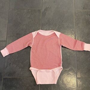 Patagonia high performance base layer striped Baby Onesie